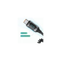 Usams US-CC192 60W + USB Type-C Spring Cable 30W Black