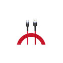 Tellur Data Cable USB to Type-C with LED Light 3A 1.2m Red