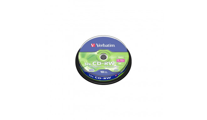 Verbatim CD-RW 700MB x12 Cake Box 10