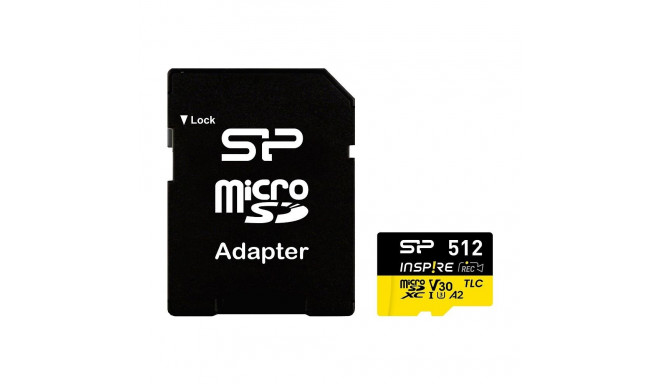 Memory card microSDXC Inspire 512GB UHS-I U3 A2 V30 4K TLC