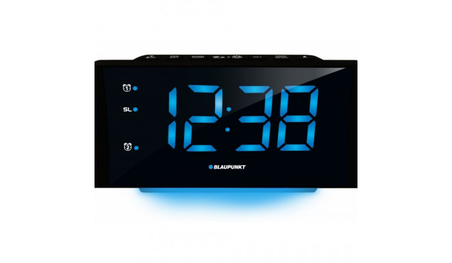 The Blaupunkt CR80USB is a versatile digital clock radio designed for modern conven