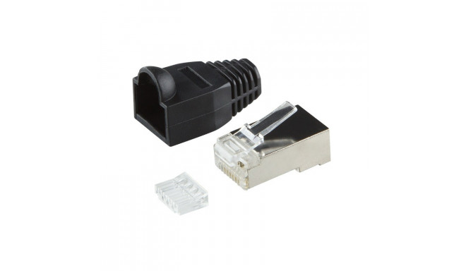 Plug connector CAT.6 100 pcs shielded black