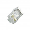 Plug connector CAT.6 100 pcs shielded black