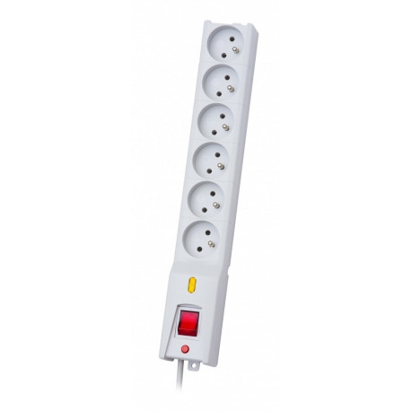 Surge protector LX 610, 1L, 1.5m, grey