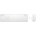 Wireless Keyboard and Mouse Combo - HP 650 Full-size White