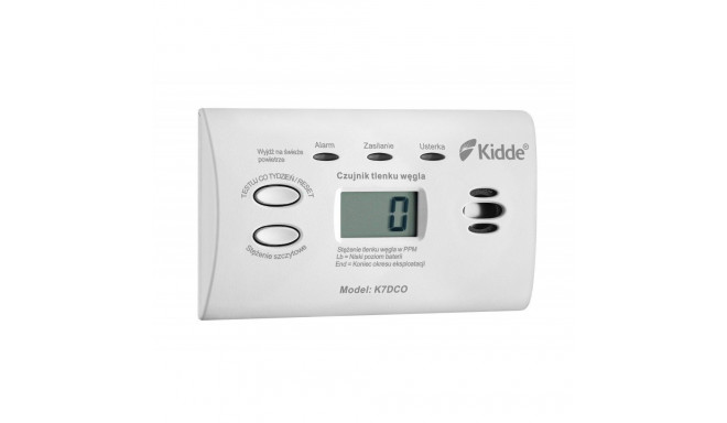 Carbon Monoxide Detector - Kidde K7DCO LCD Display Wireless White