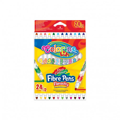 Viltpliiatsid Colorino Double 12tk, 24 värvi
