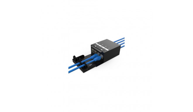 Digitus Consolidation point box, 4-port Keystone modules with intelligent cable manager