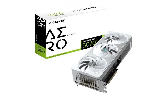 "RTX 5070 Ti 16GB Gigabyte Aero OC GDDR7 3 Fan white"