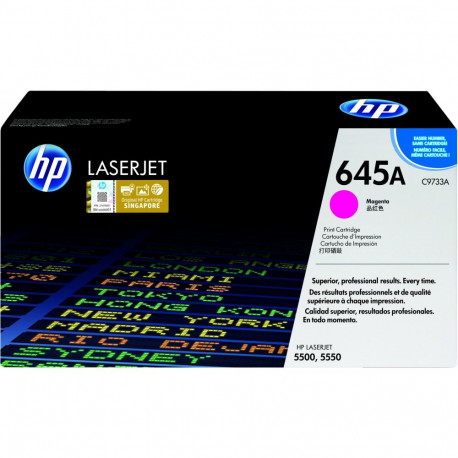 "HP 645A original Colour LaserJet Toner cartridge C9733A magenta standard capacity 12.000 pages 1-pa