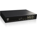 "Switch 8x GE GEP-1061 2xGSFP 19"" 180W 8xPoE+"