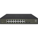 "Switch 16x GE GES-2118 2xGSFP 19"" Hilbert"