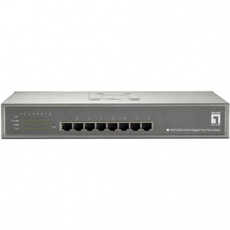 "Switch 8x GE GEP-0822 240W 8xPoE+"