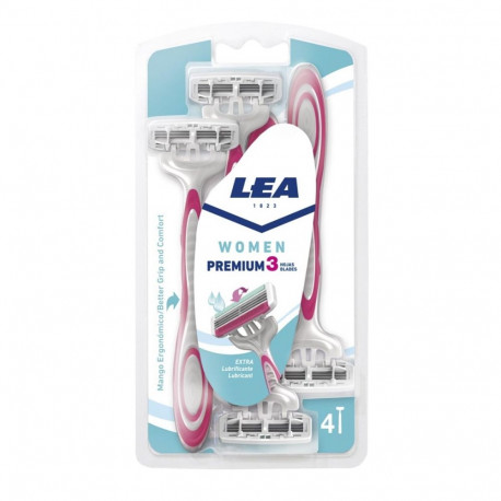 LEA MUJER PREMIUM CUCHILLAS DESECHABLES 3 HOJAS 4UN