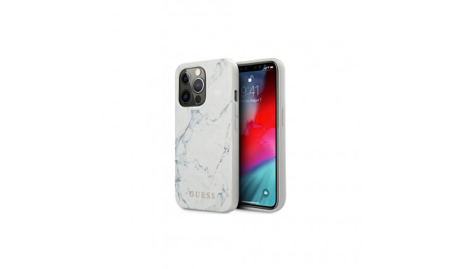Guess Marble Case for iPhone 13 Pro / 13 - White