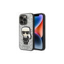 Karl Lagerfeld KLHCP14LGFKPG iPhone 14 Pro 6.1 "hardcase silver / silver Glitter Flakes Ikonik