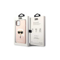 Karl Lagerfeld kaitseümbris iPhone 14 6.1" Silicone Karl`s Head, heleroosa (KLHMP14SSLKHLP)