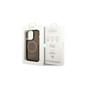 Guess kaitseümbris iPhone 14 Pro 6.1" Gold Outline Translucent MagSafe, must (GUHMP14LHTCMK)