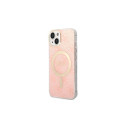 Set Guess GUBPP14SH4EACSP Case+ Charger iPhone 14 6.1" pink/pink hard case 4G Print MagSafe