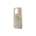 Guess GUHCP13XHG4SGD case for iPhone 13 Pro Max 6.7" - gold Glitter Script Big 4G