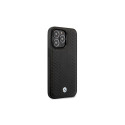 BMW Leather Diamond Pattern case for iPhone 14 Pro - black