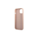 Guess GUHCP13SPSATPP iPhone 13 mini 5,4 "pink / pink hardcase SaffianoTriangle Logo Cardslot