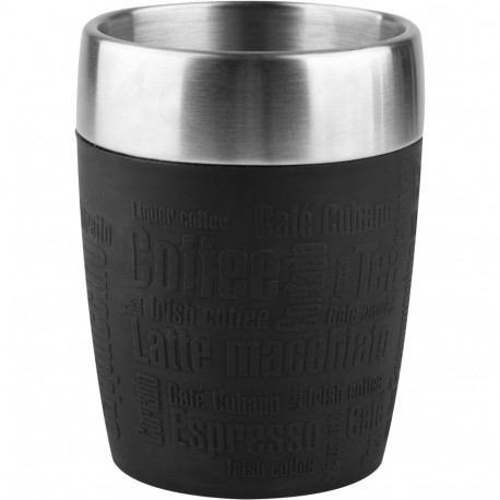 TRAVEL CUP termokruus roostevabast terasest 0,2Liter, must