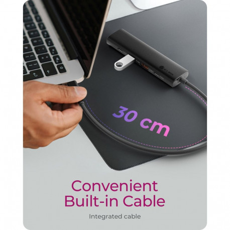 Raidsonic | 4-porti USB 3.2 Gen 2 jaotur Power Deliveryga | IB-HUB1437-CPD