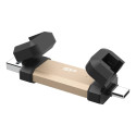 Silicon Power DS72 USB flash drive 1 TB USB Type-A / USB Type-C 3.2 Gen 2 (3.1 Gen 2) Gold