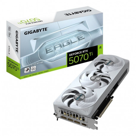 GIGABYTE GeForce RTX 5070 Ti EAGLE OC ICE SFF 16G graafikakaart - 16GB GDDR7, 256bit, PCI-E 5.0, 254