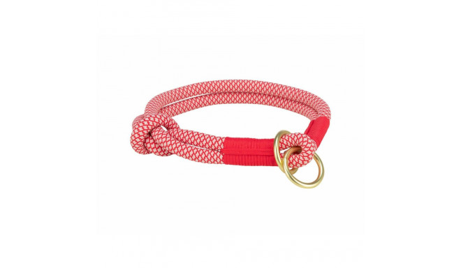 Dog Training Collars Trixie Soft Rope Red Cream S 35 cm