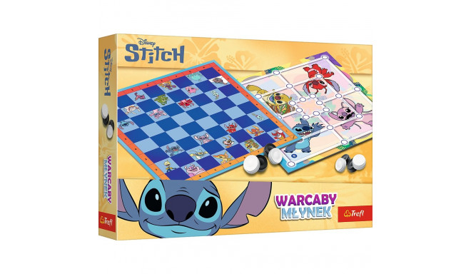 Gra planszowa Warcaby i Młynek Lilo & Stitch Trefl 02799