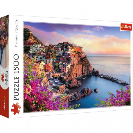 Puzzle 1500 Manarola linna vaade Trefl 26137