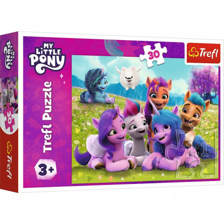 Puzzle - 30 - sõbralikud ponid - My Little Pony - Trefl 18299