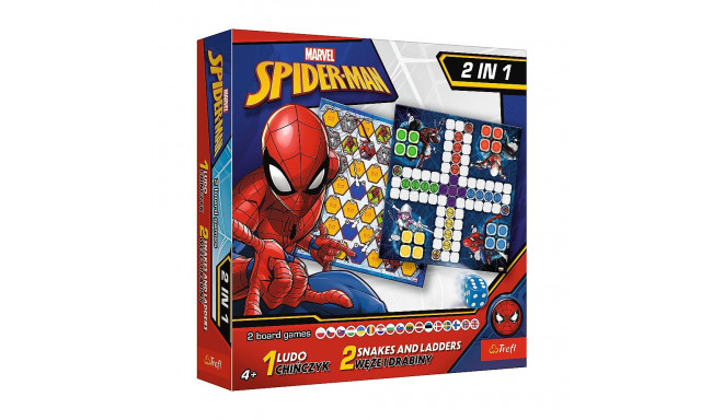 Gra 2w1 Chińczyk / Węże i drabiny - Spider-Man Trefl 02419