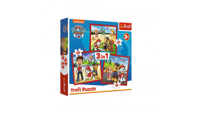 Puzzle - 3w1 - Wesołe pieski Paw Patrol - Viacom PAW Patrol 34867