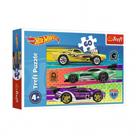 Trefl pusle 17389, 60-osaline, Hot Wheels Võidusõit