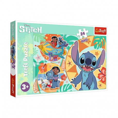 Puzzle - 24 Maxi - lõbus päev Lilo ja Stitch - Trefl 14365