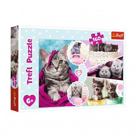 Puzzle - 160 - Urocze kotki - Trefl 15371