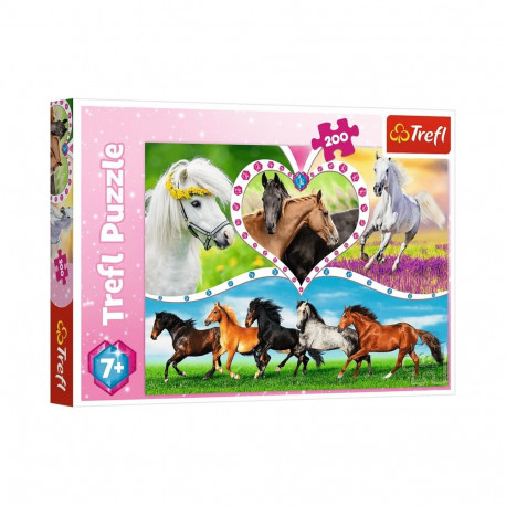 Puzzle - 200 - Piękne konie / Trefl 13248