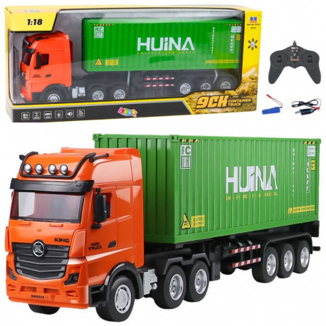 Huina veok 1:18 kaugjuhitav konteineriga, roheline