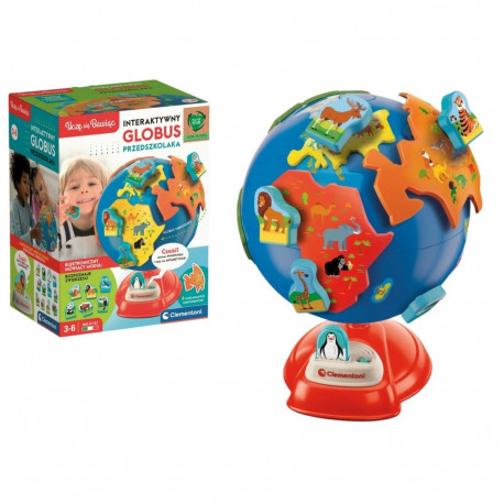 Interaktywny Globus Przedszkolaka Uczę się Bawiąc Język Polski Clementoni 50757