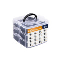 Zestaw Spinek Samochodowych W Organizerze 16 Rozmiarów PVC 620el
