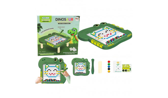 Tablica Magnetyczna Edukacyjna Dinozaur Pad Układanka Zielona