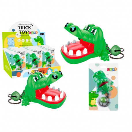 Brelok rohelise hammustava krokodilliga kelluke