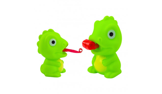 Dinozaur Gumowy Z Wysuwanym Językiem Zielony 8CM