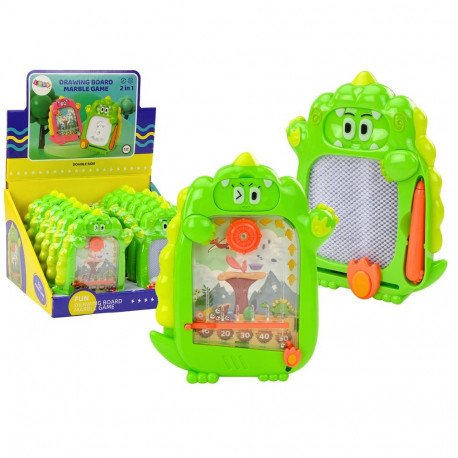 Tablica Do Rysowania Gra Kieszonkowa 2w1 Dinozaur Zielony
