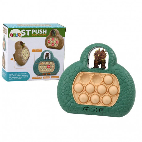 pop it dinosaurus konsool 4 mängurežiimi roheline