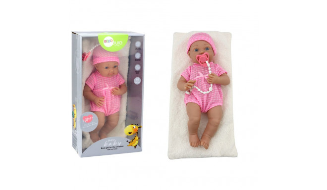 bobas nukk roosas riietuses müts lutt tekk