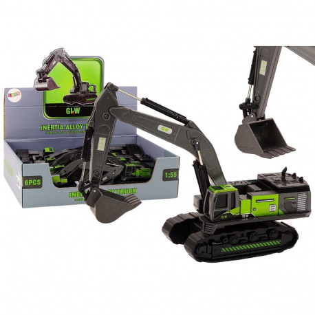 metallist kopplaadur roomikutega 1:55 must-roheline